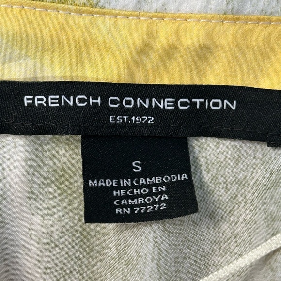 French Connection Long Shirt Dress Multicolor Abstract Print Size Small NWT - Picture 6 of 9